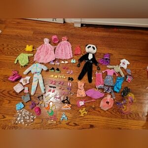 Barbie clothes, shoes, accessories bundle
